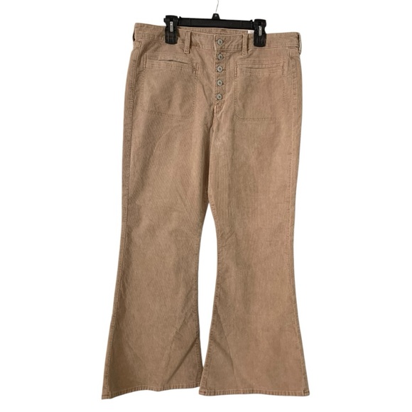 Stretch Corduroy Super High-Waisted Flare Pant Size 18 (34W) Short - Picture 2 of 11